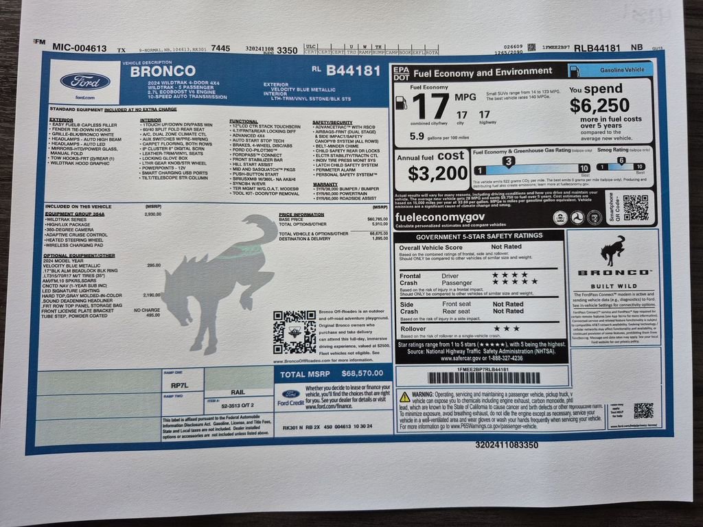 Used 2024 Ford Bronco Wildtrak image 38