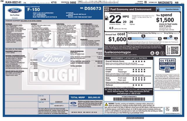 Used 2022 Ford F150 Lariat RWD image 7