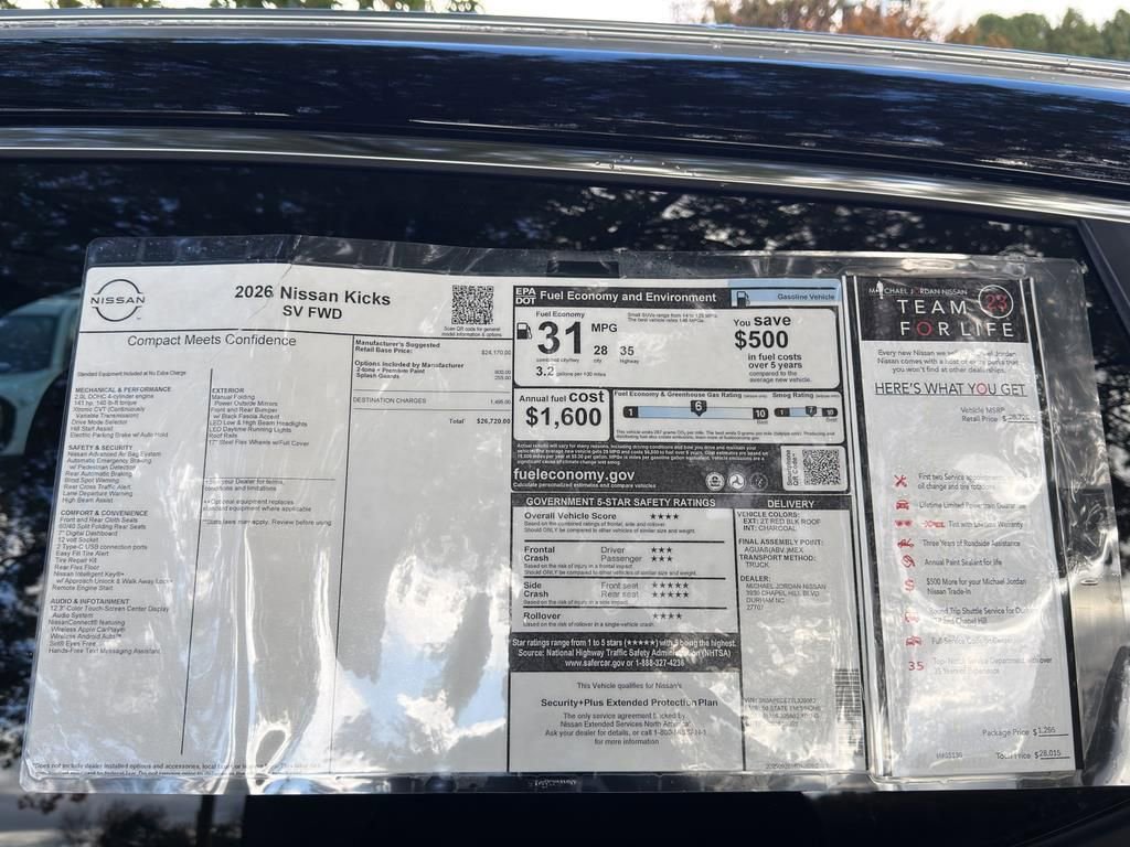 New 2026 Nissan Kicks SV image 12