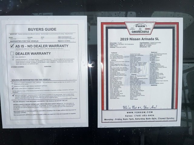 Used 2019 Nissan Armada SL w/ Premium Package image 51