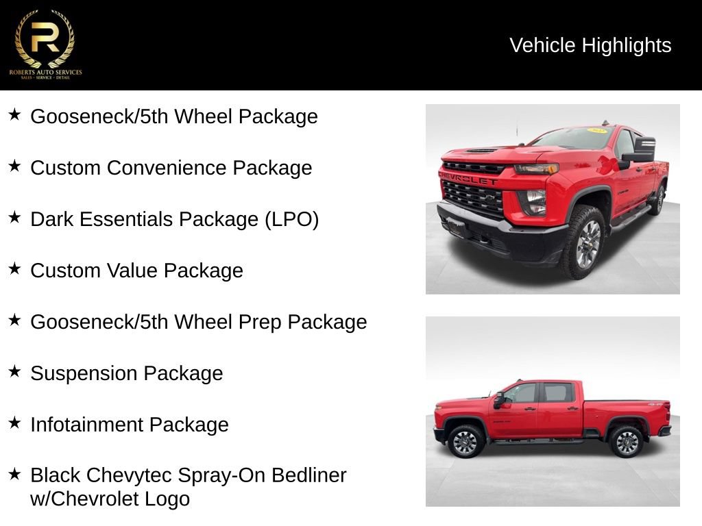 Used 2022 Chevrolet Silverado 2500 Custom w/ Custom Value Package AWD/4WD image 9