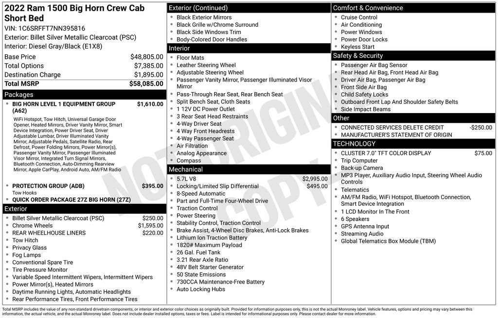 Used 2022 RAM 1500 Big Horn AWD/4WD image 38