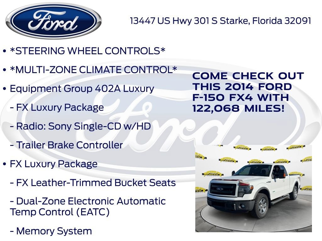 Used 2014 Ford F150 FX4 w/ Equipment Group 402A Luxury AWD/4WD image 15