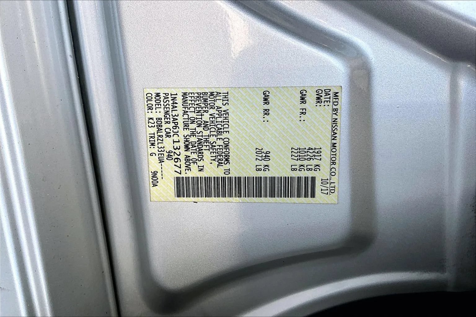Used 2018 Nissan Altima 2.5 SL FWD image 16