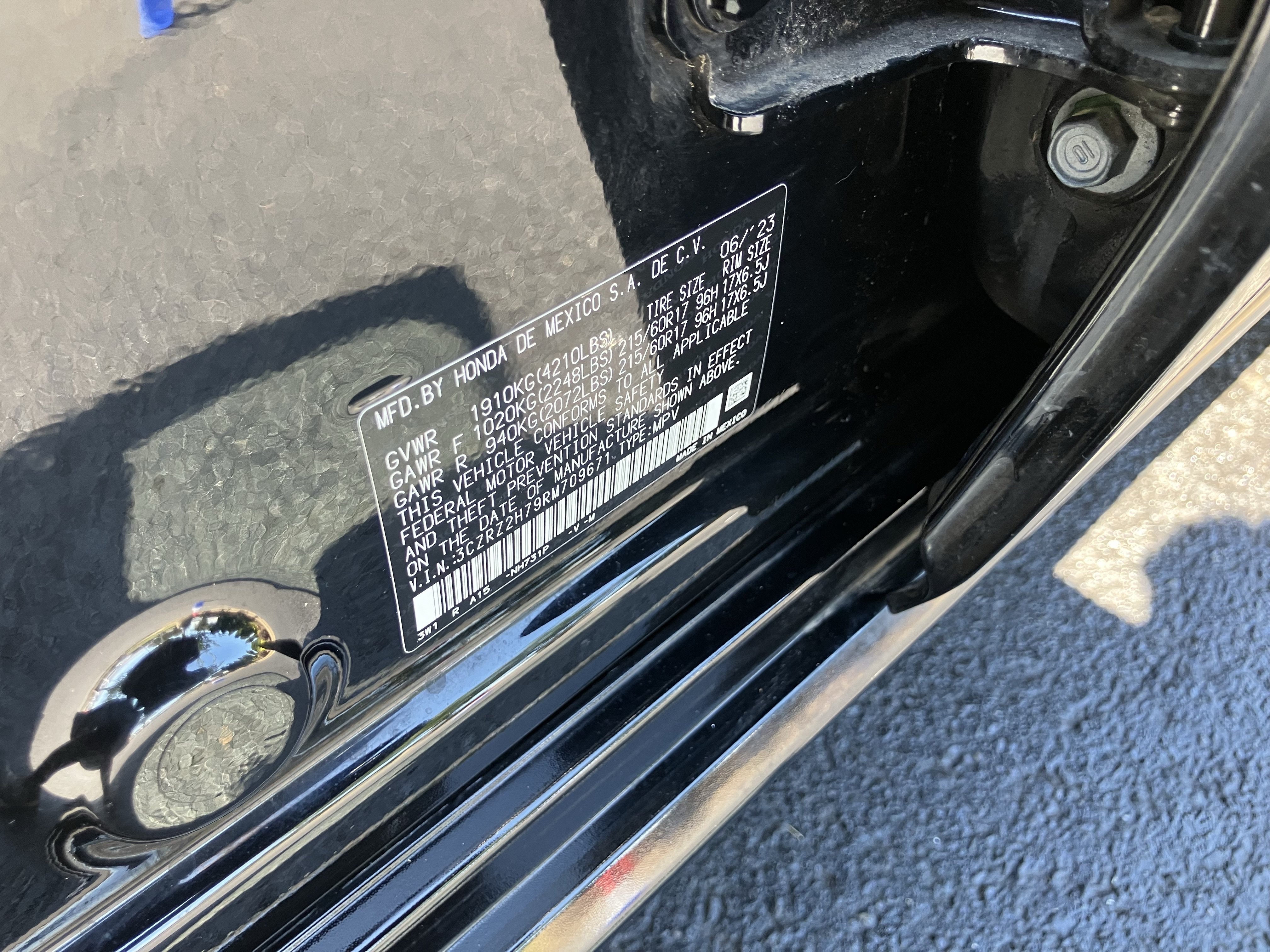 Certified 2024 Honda HR-V EX-L image 31