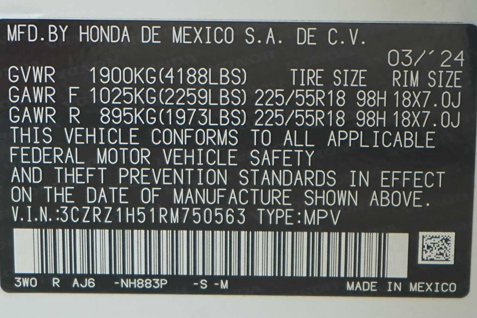 Used 2024 Honda HR-V Sport image 30