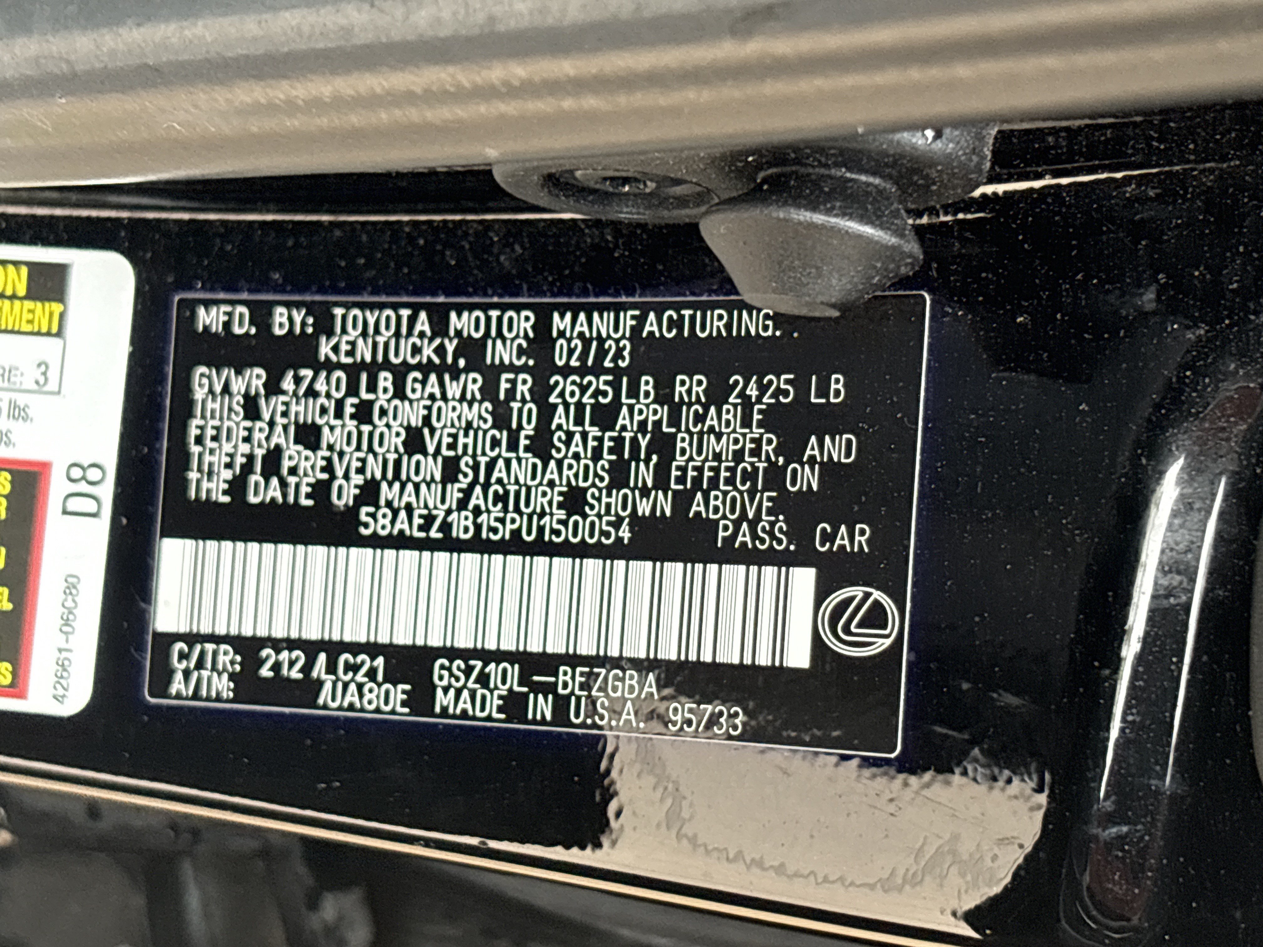 Certified 2023 Lexus ES 350 w/ Accessory Package (Z2) FWD image 35