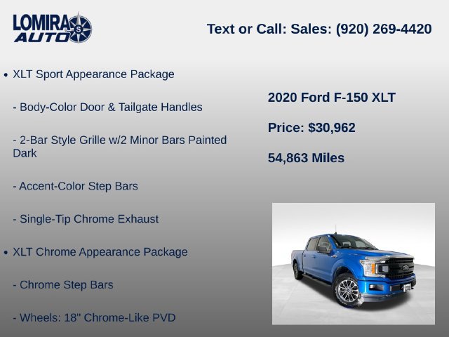 Used 2020 Ford F150 XLT w/ Equipment Group 302A Luxury AWD/4WD image 27