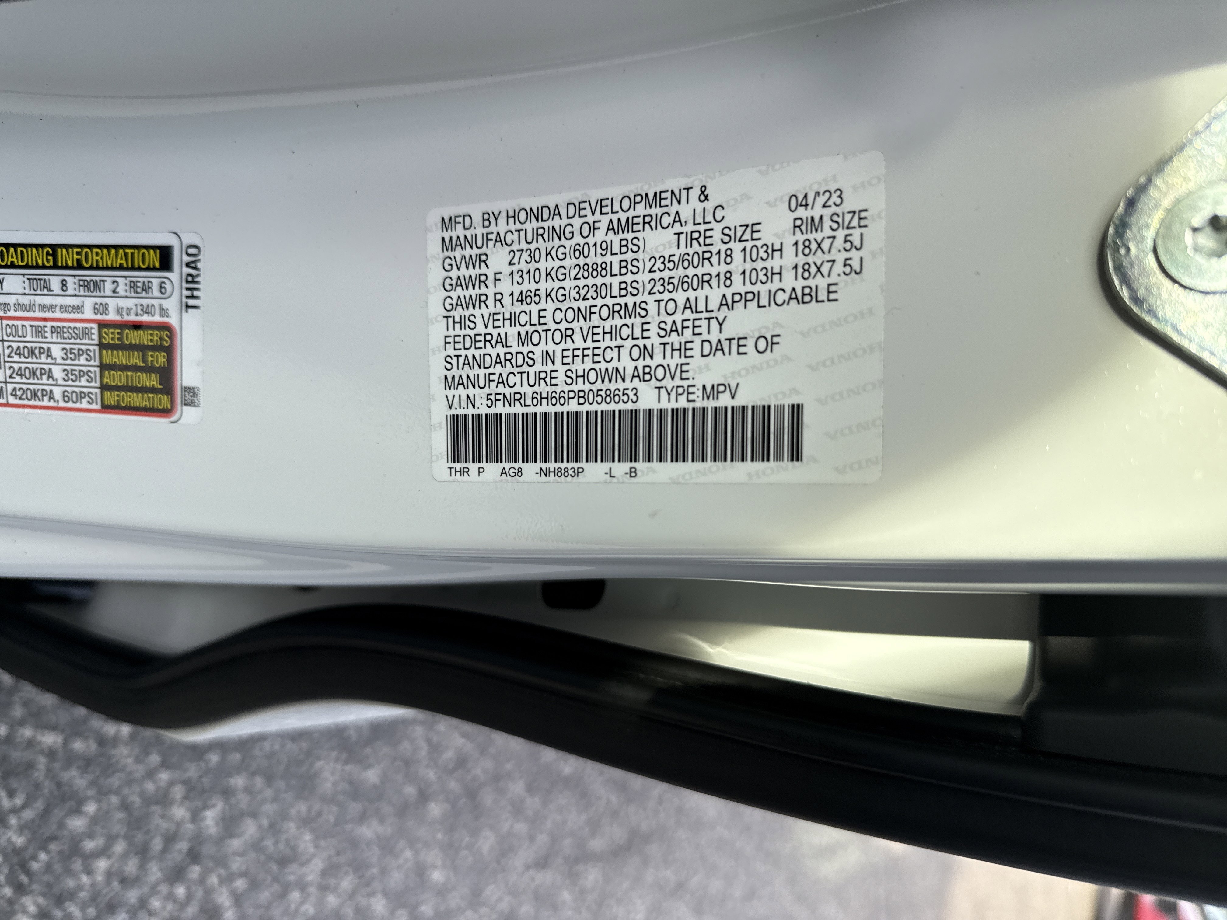 Certified 2023 Honda Odyssey EX-L image 35