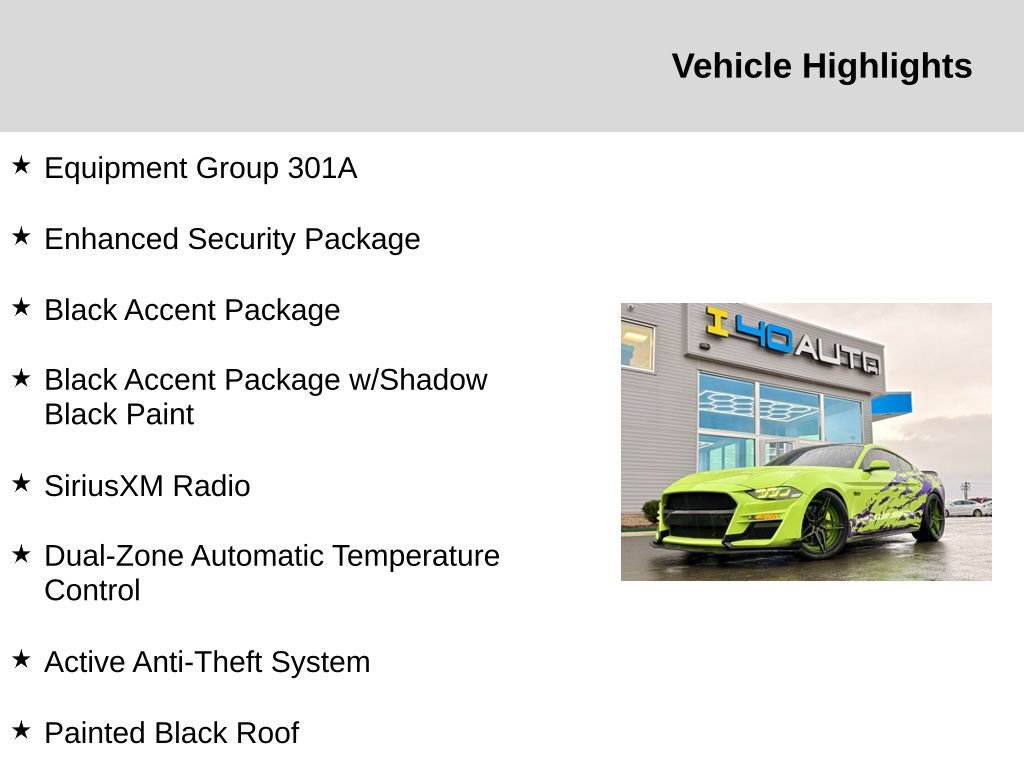 Used 2020 Ford Mustang GT w/ Equipment Group 301A image 2