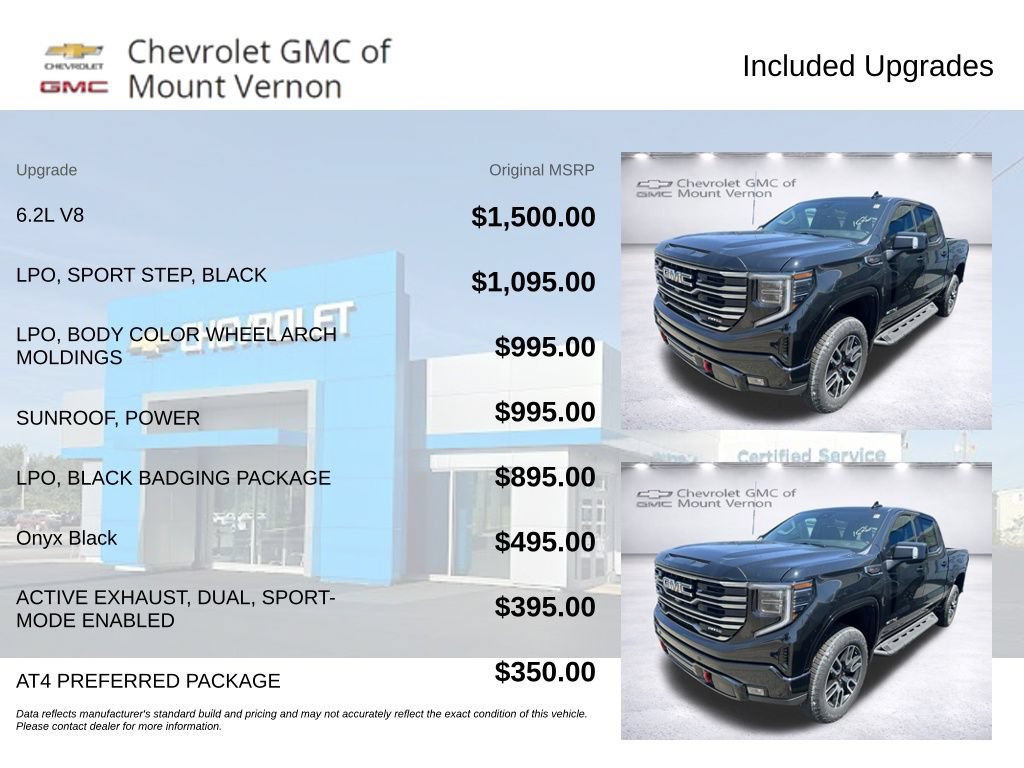 New 2026 GMC Sierra 1500 AT4 w/ LPO, Black Badging Package AWD/4WD image 6