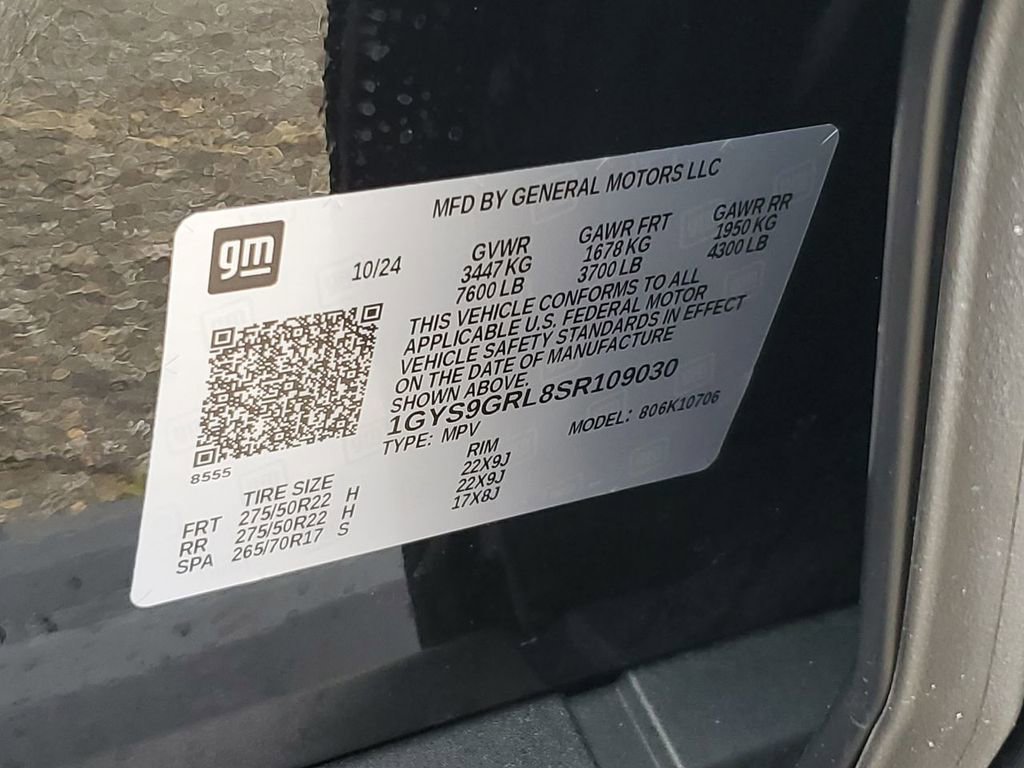 Certified 2025 Cadillac Escalade Sport Platinum w/ LPO, Floor Liner Package image 36