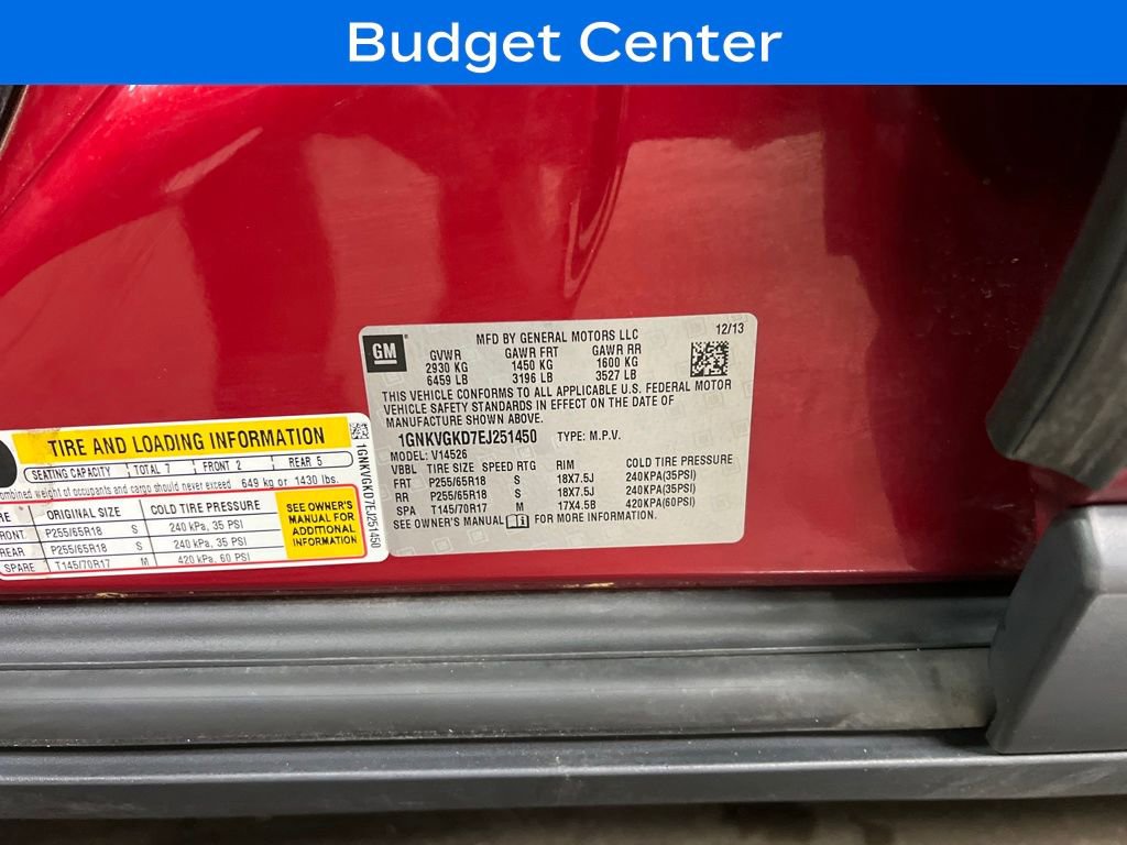 Used 2014 Chevrolet Traverse LT w/ LPO, 'HIT The Road' Package image 28