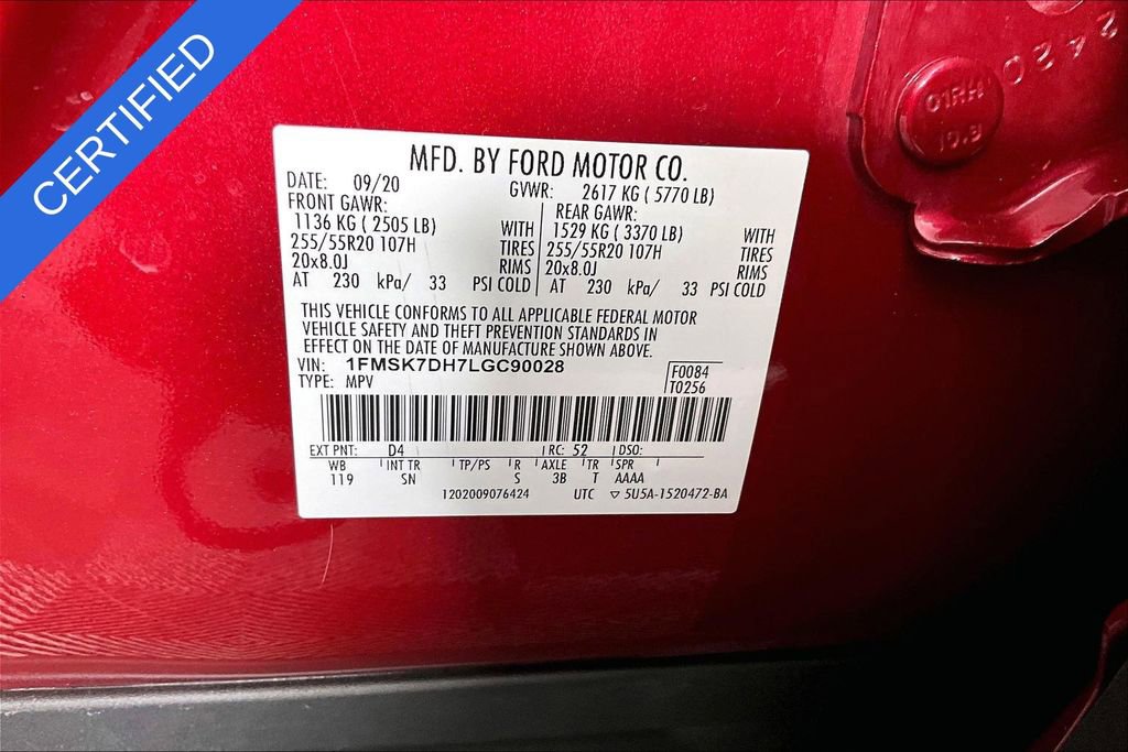 Used 2020 Ford Explorer XLT w/ Equipment Group 202A image 18
