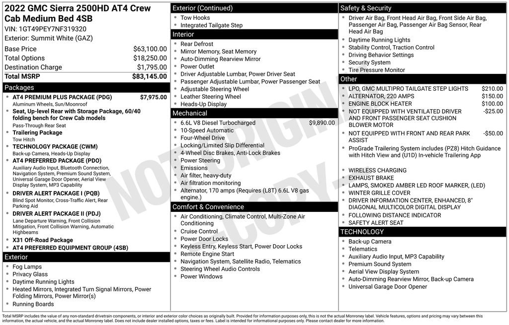 Certified 2022 GMC Sierra 2500 AT4 w/ AT4 Premium Plus Package AWD/4WD image 64