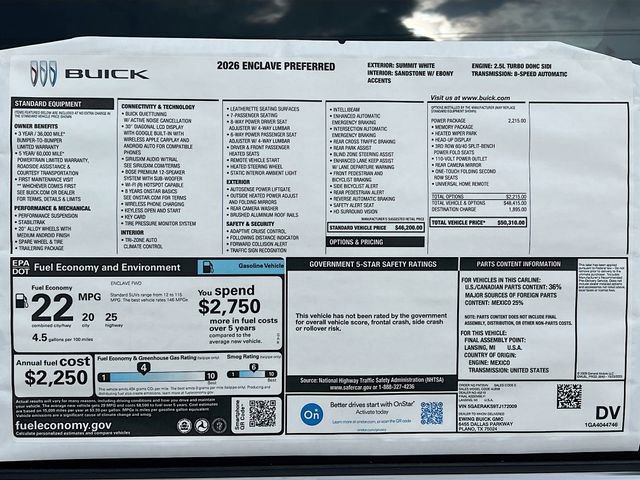 New 2026 Buick Enclave Preferred w/ Power Package image 21