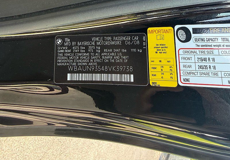 Used 2008 BMW 135i Convertible RWD image 22