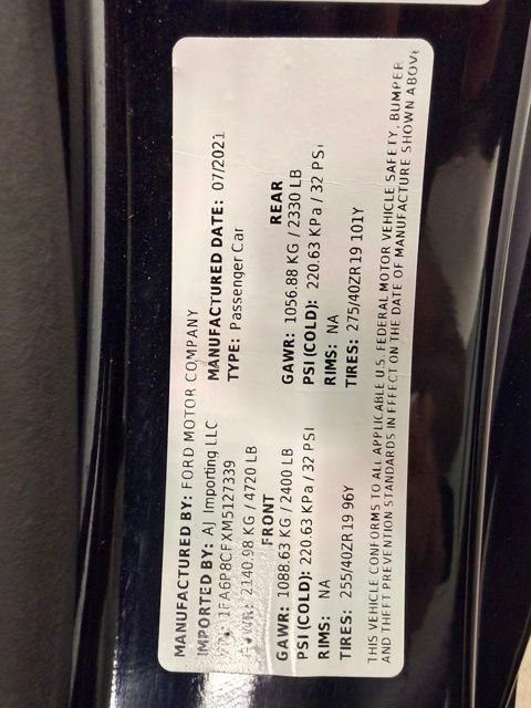 Used 2021 Ford Mustang GT Premium w/ GT Performance Package RWD image 43
