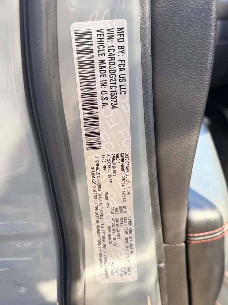 Used 2026 Dodge Durango GT w/ Blacktop Package AWD/4WD image 15