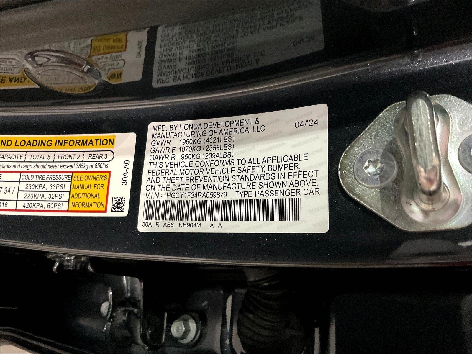 Certified 2024 Honda Accord EX image 18