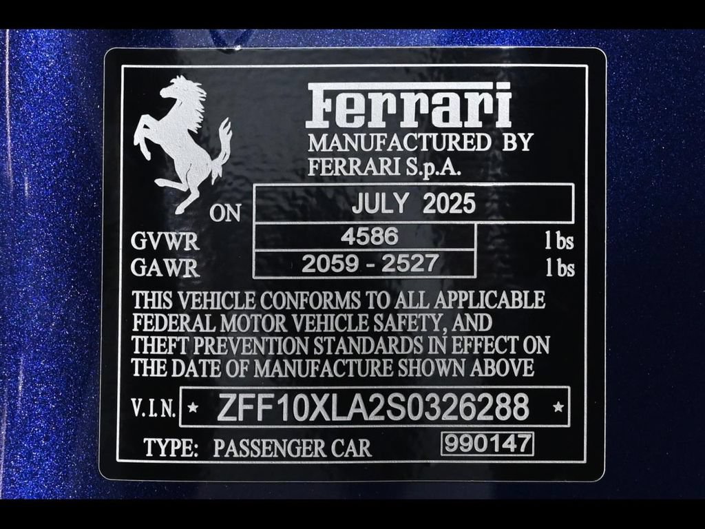 Certified 2025 Ferrari 12Cilindri RWD image 27