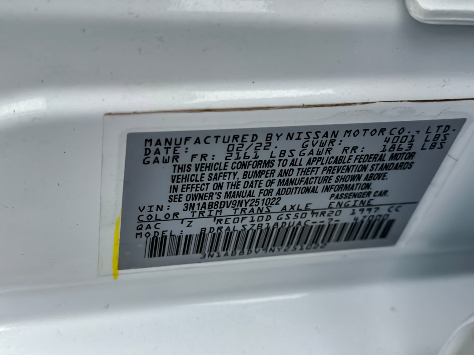 Used 2022 Nissan Sentra SR w/ SR Premium Package FWD image 27