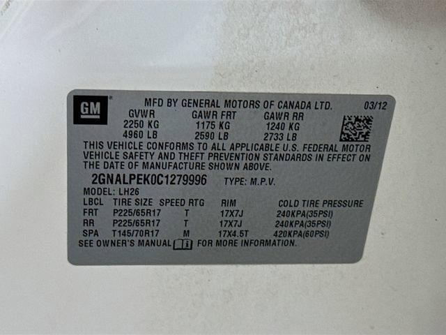 Used 2012 Chevrolet Equinox LT FWD image 34