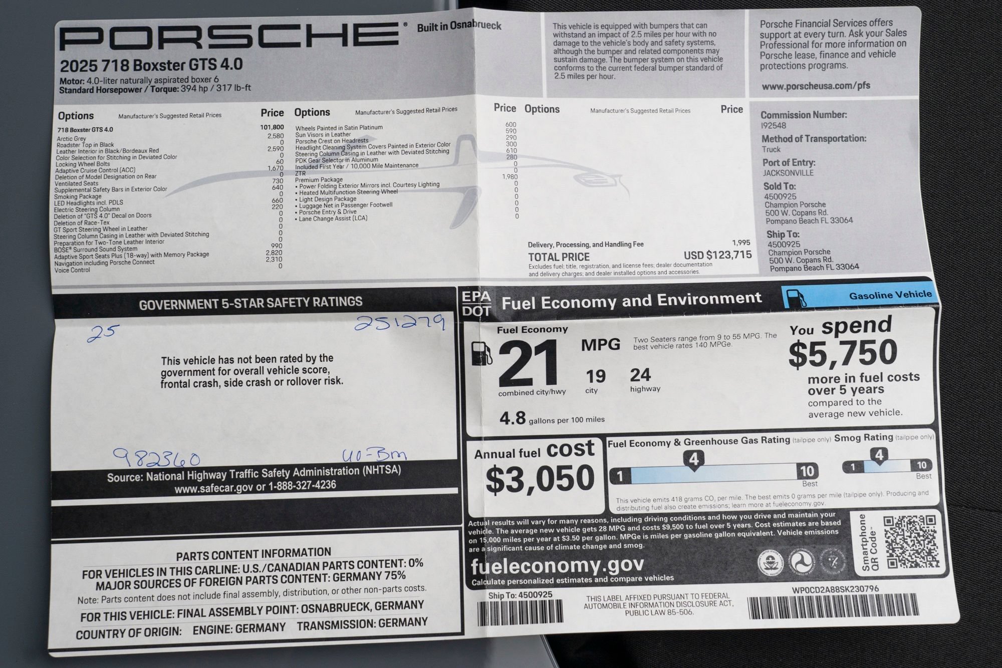 Used 2025 Porsche 718 Boxster GTS RWD image 11