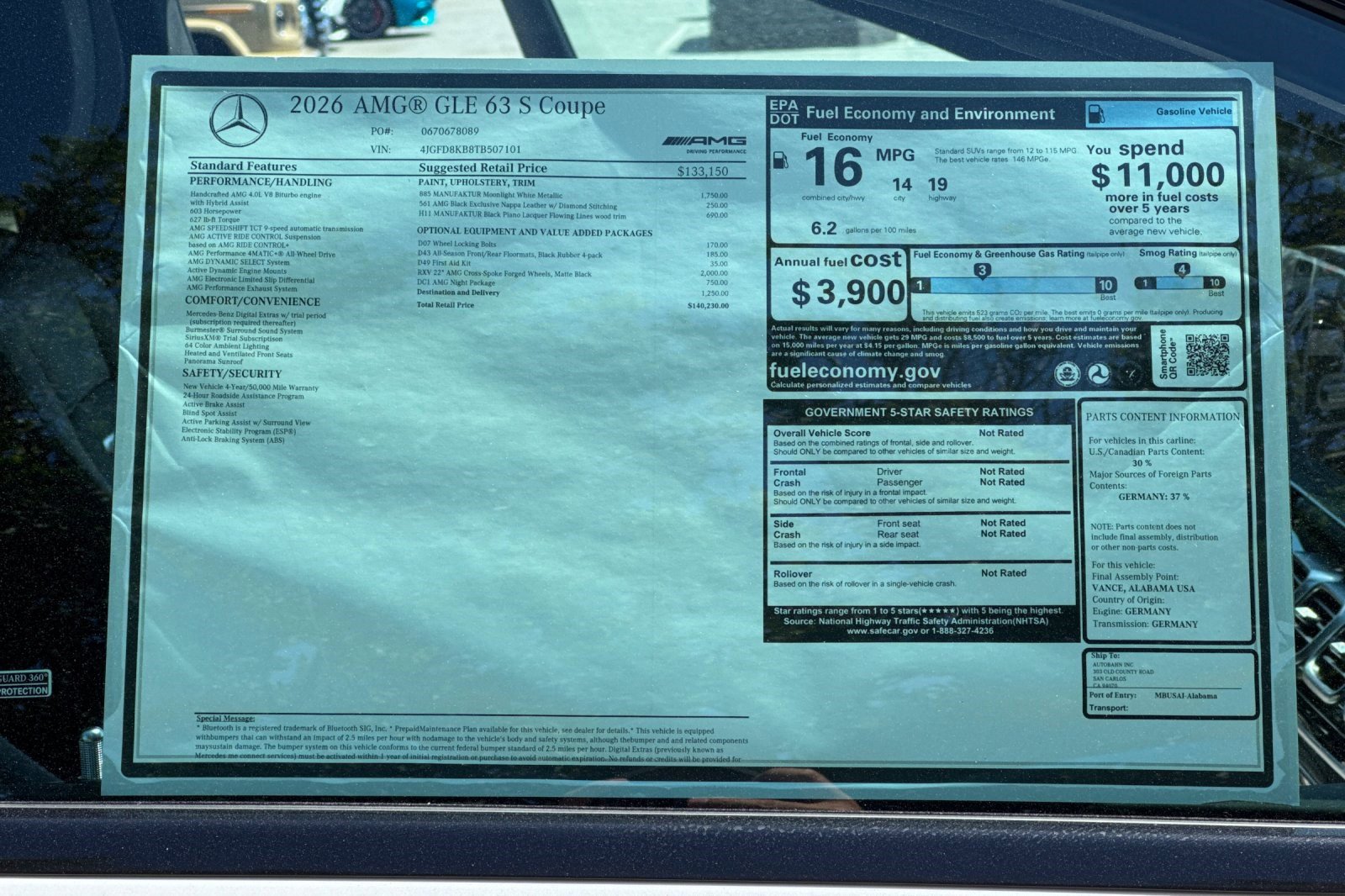 New 2026 Mercedes-Benz GLE 63 AMG S image 60