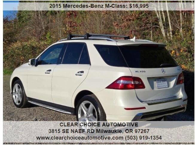 Used 2015 Mercedes-Benz ML 400 4MATIC image 7