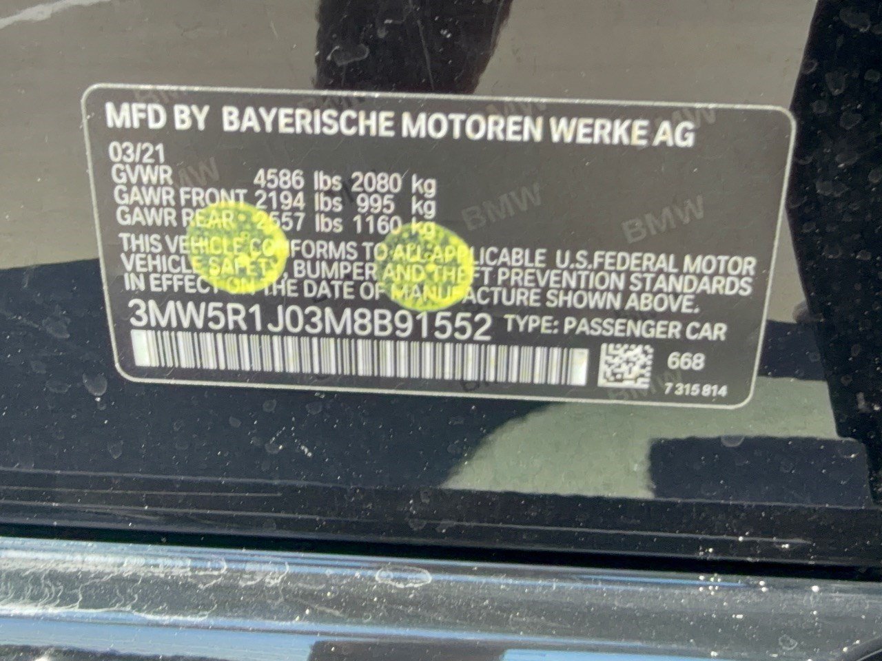 Used 2021 BMW 330i Sedan w/ Convenience Package (ZC2) RWD image 31