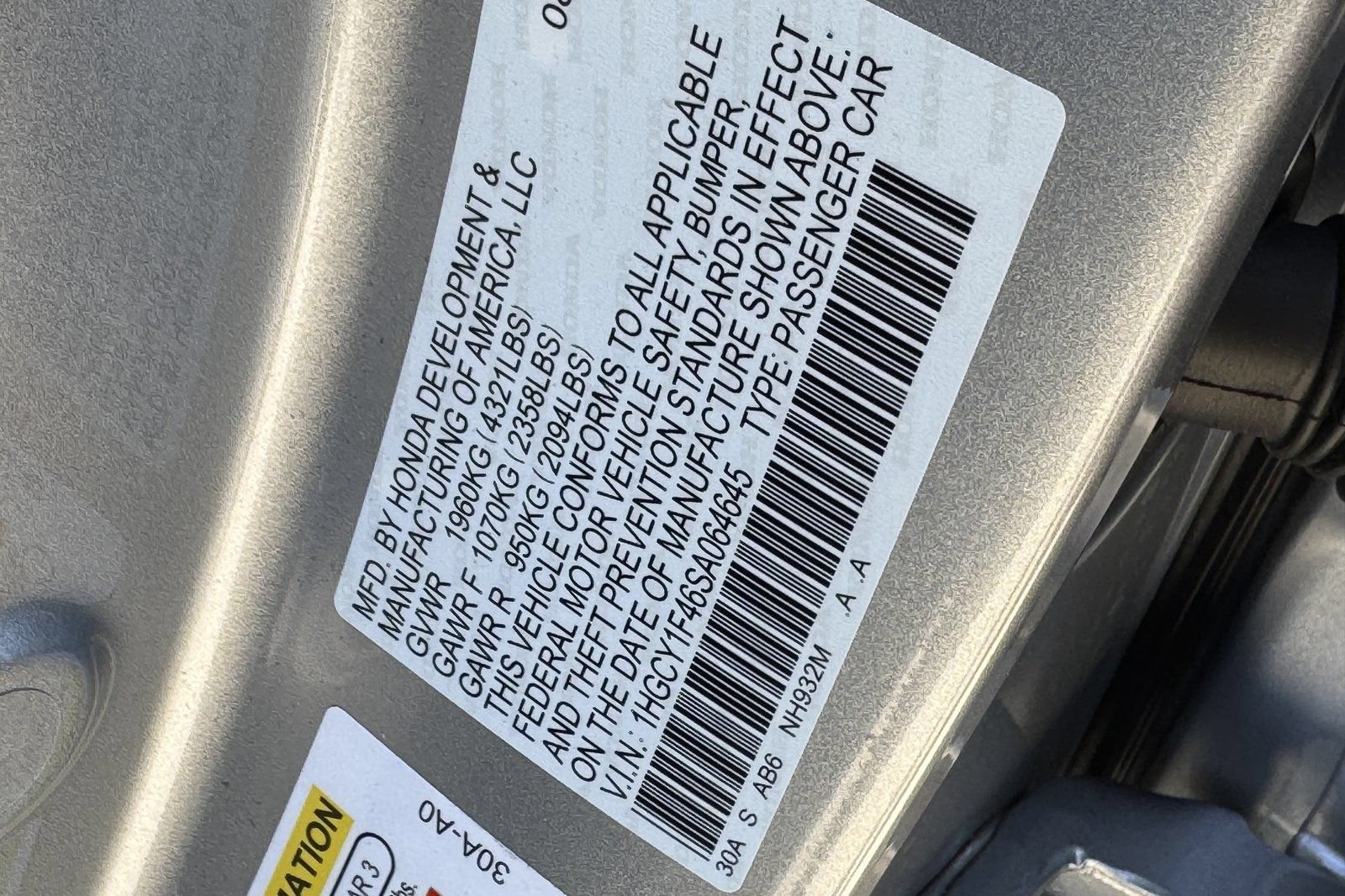 Certified 2025 Honda Accord SE image 27