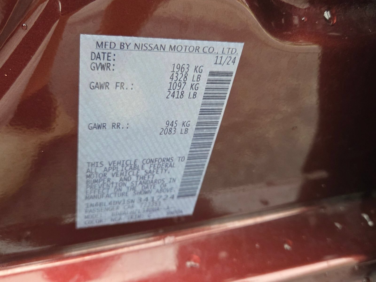 Used 2025 Nissan Altima 2.5 SV FWD image 18