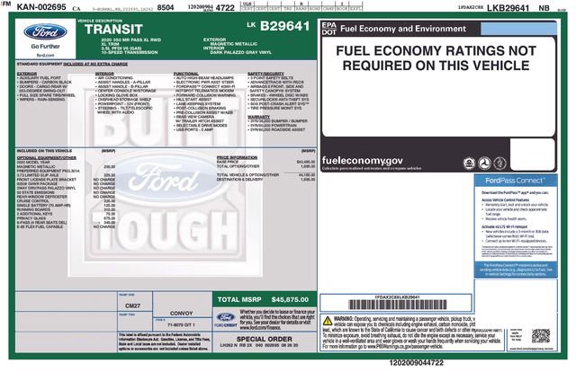 Used 2020 Ford Transit 350 XL RWD image 2