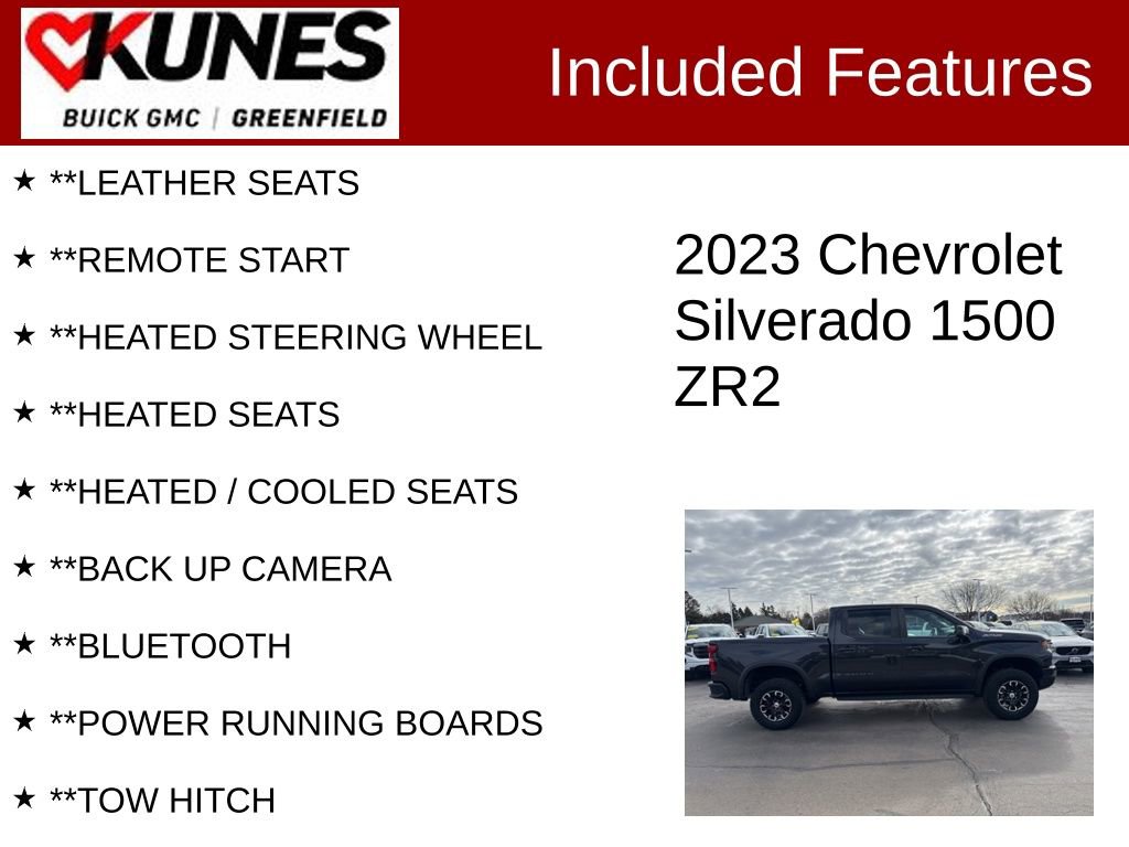 Used 2023 Chevrolet Silverado 1500 ZR2 w/ Technology Package image 2