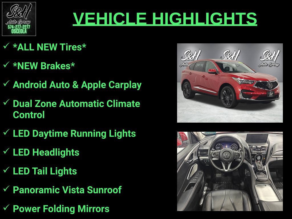 Used 2019 Acura RDX w/ Advance Package AWD/4WD image 3