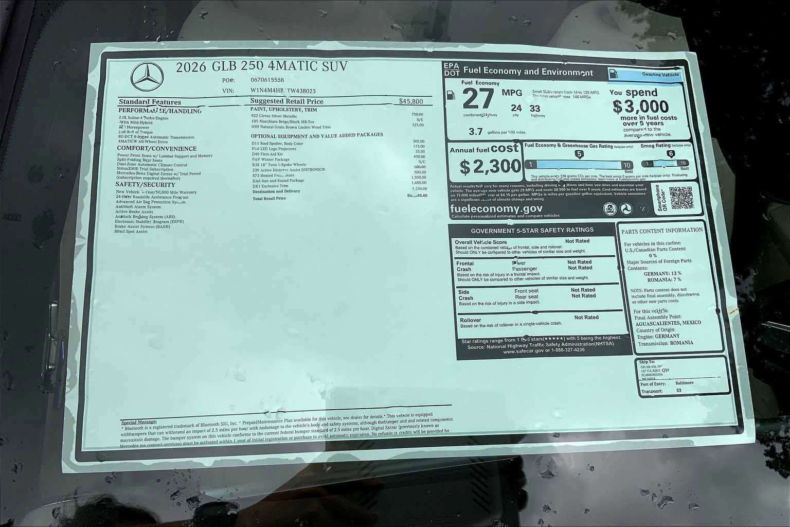 Certified 2026 Mercedes-Benz GLB 250 GLB 250 image 26