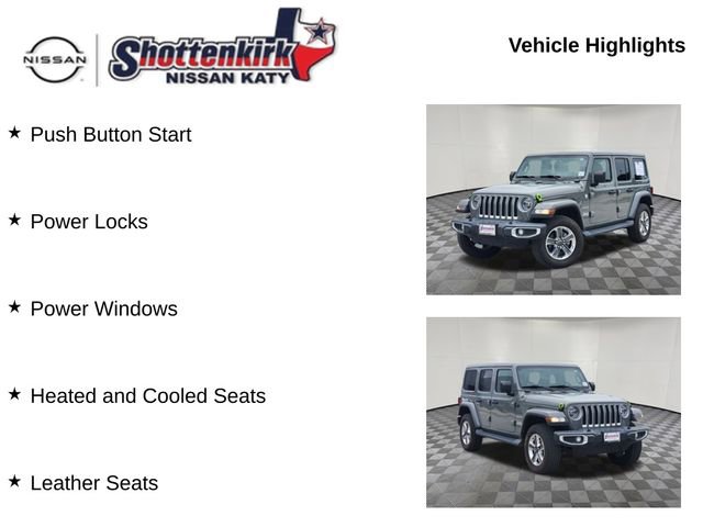 Used 2021 Jeep Wrangler Unlimited Sahara w/ Uconnect 4C Nav & Sound Group image 19