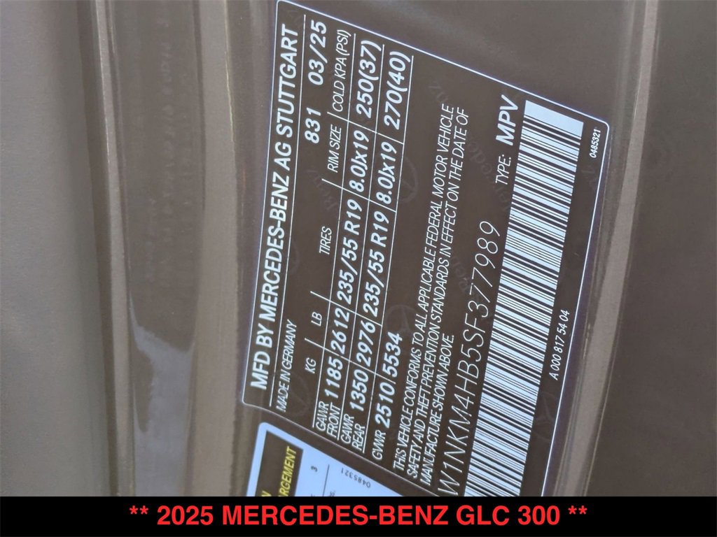 Certified 2025 Mercedes-Benz GLC 300 4MATIC image 35