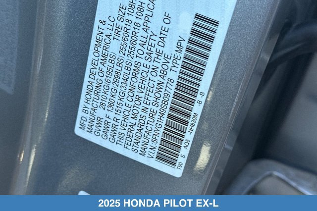 Certified 2025 Honda Pilot EX-L image 31