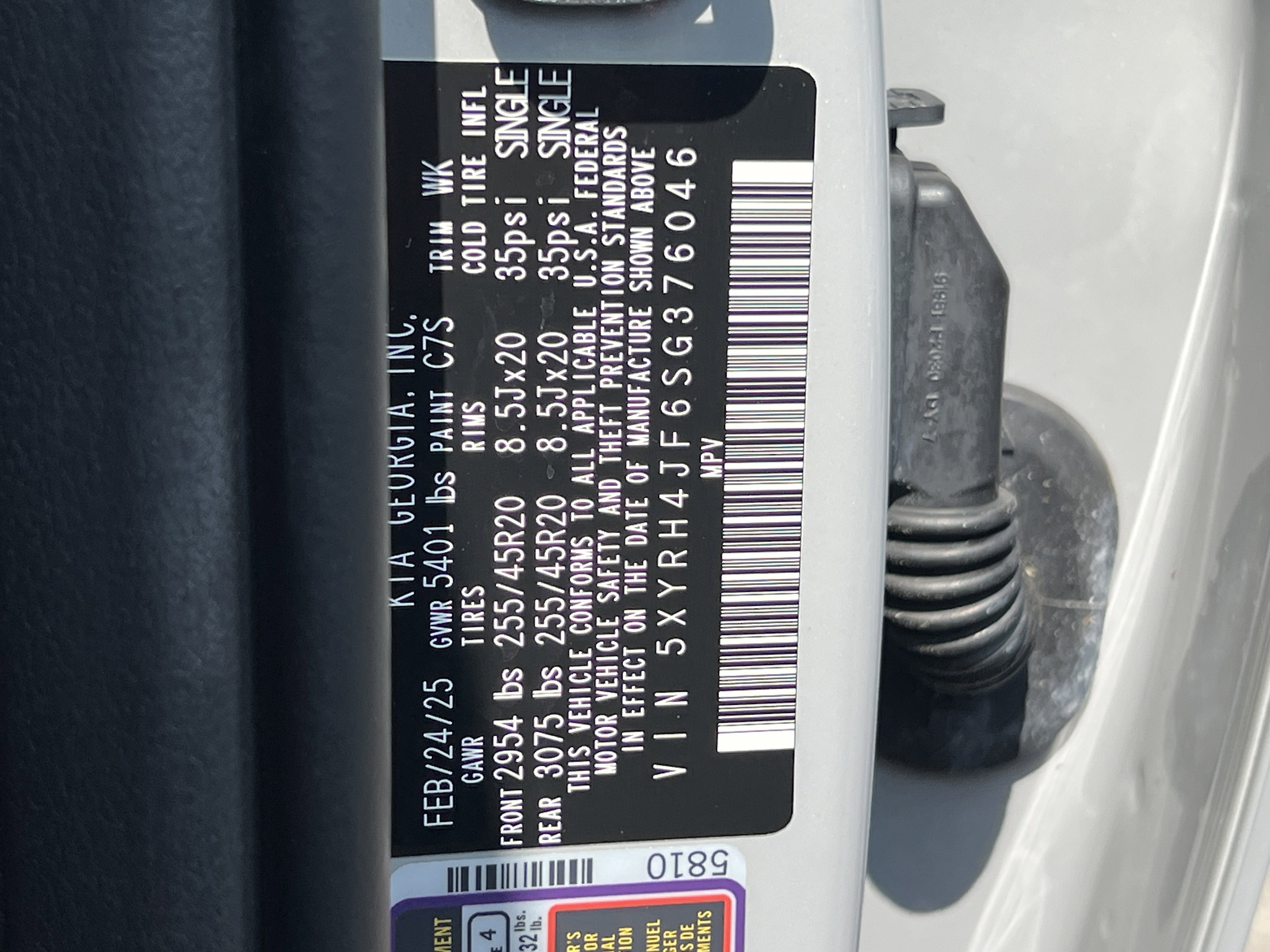 Used 2025 Kia Sorento EX w/ Panoramic Sunroof Package FWD image 30