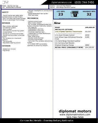 Used 2007 Porsche Cayman RWD image 2