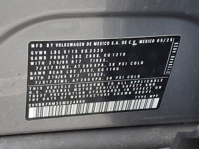 Certified 2025 Volkswagen Tiguan S AWD/4WD image 27