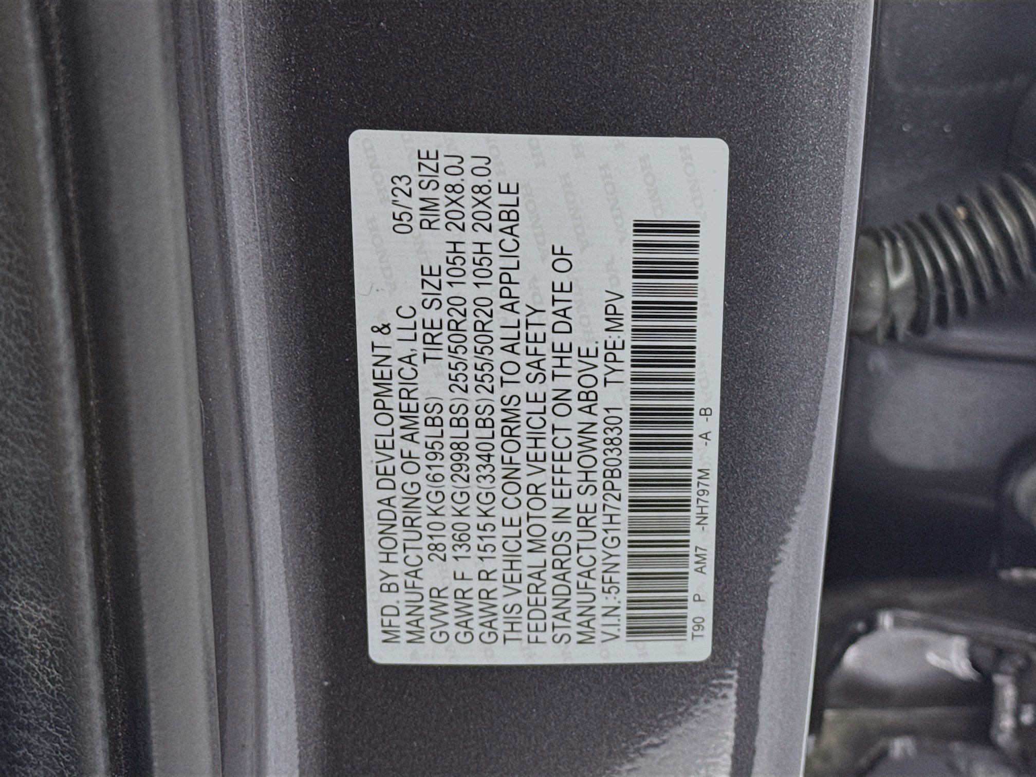 Certified 2023 Honda Pilot Touring image 35