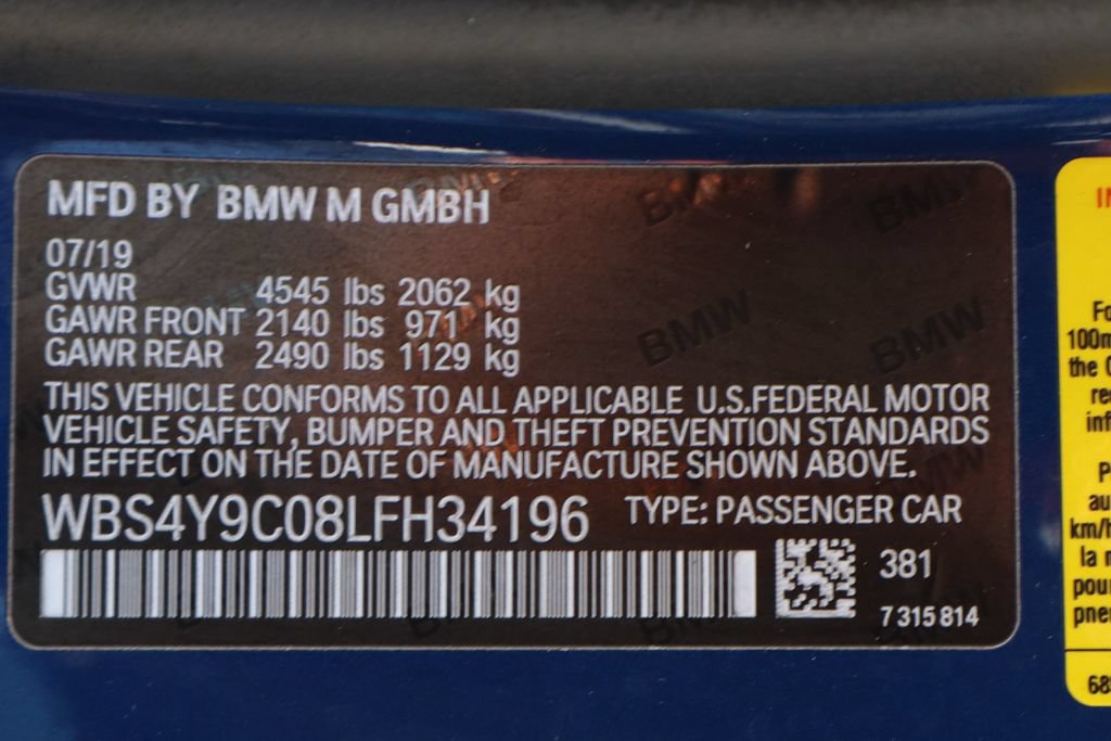 Used 2020 BMW M4 Coupe w/ Competition Package RWD image 46