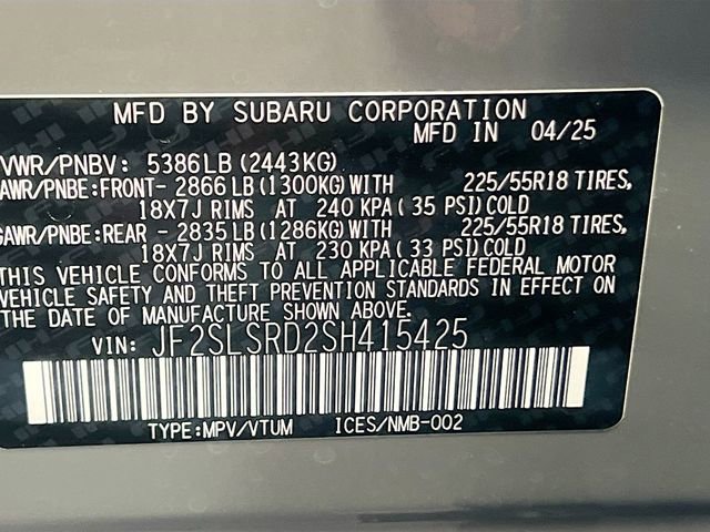 New 2025 Subaru Forester Limited image 20