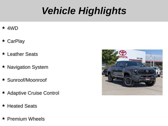 Used 2024 Toyota Tacoma TRD Sport w/ TRD Sport Premium Package AWD/4WD image 5