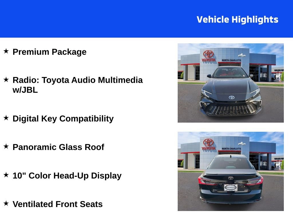 Used 2025 Toyota Camry XSE w/ Premium Package image 4