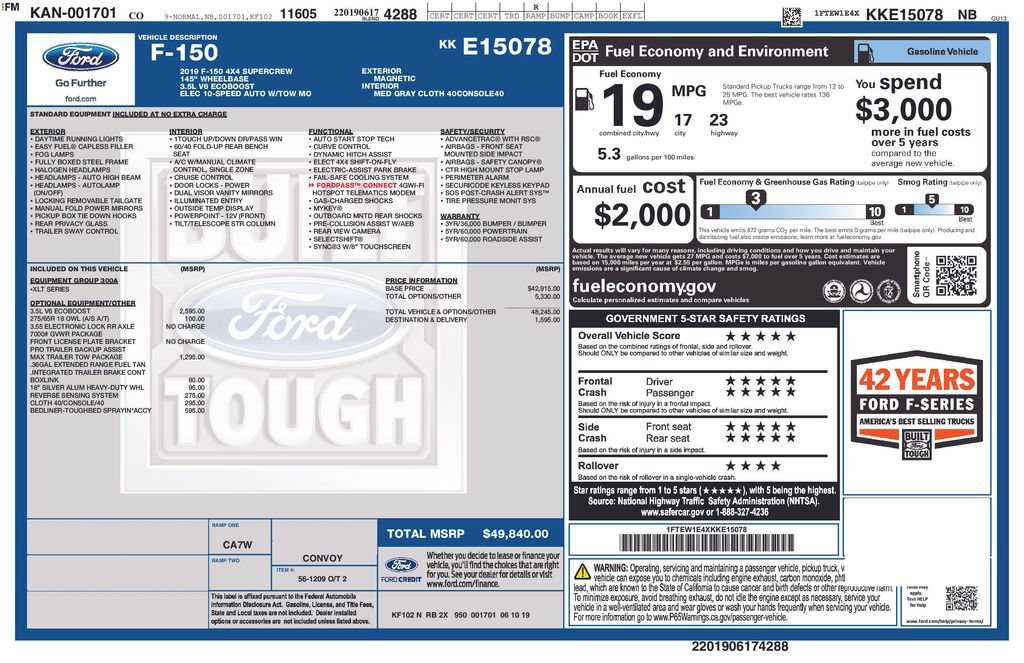 Used 2019 Ford F150 XLT w/ Max Trailer Tow Package AWD/4WD image 17