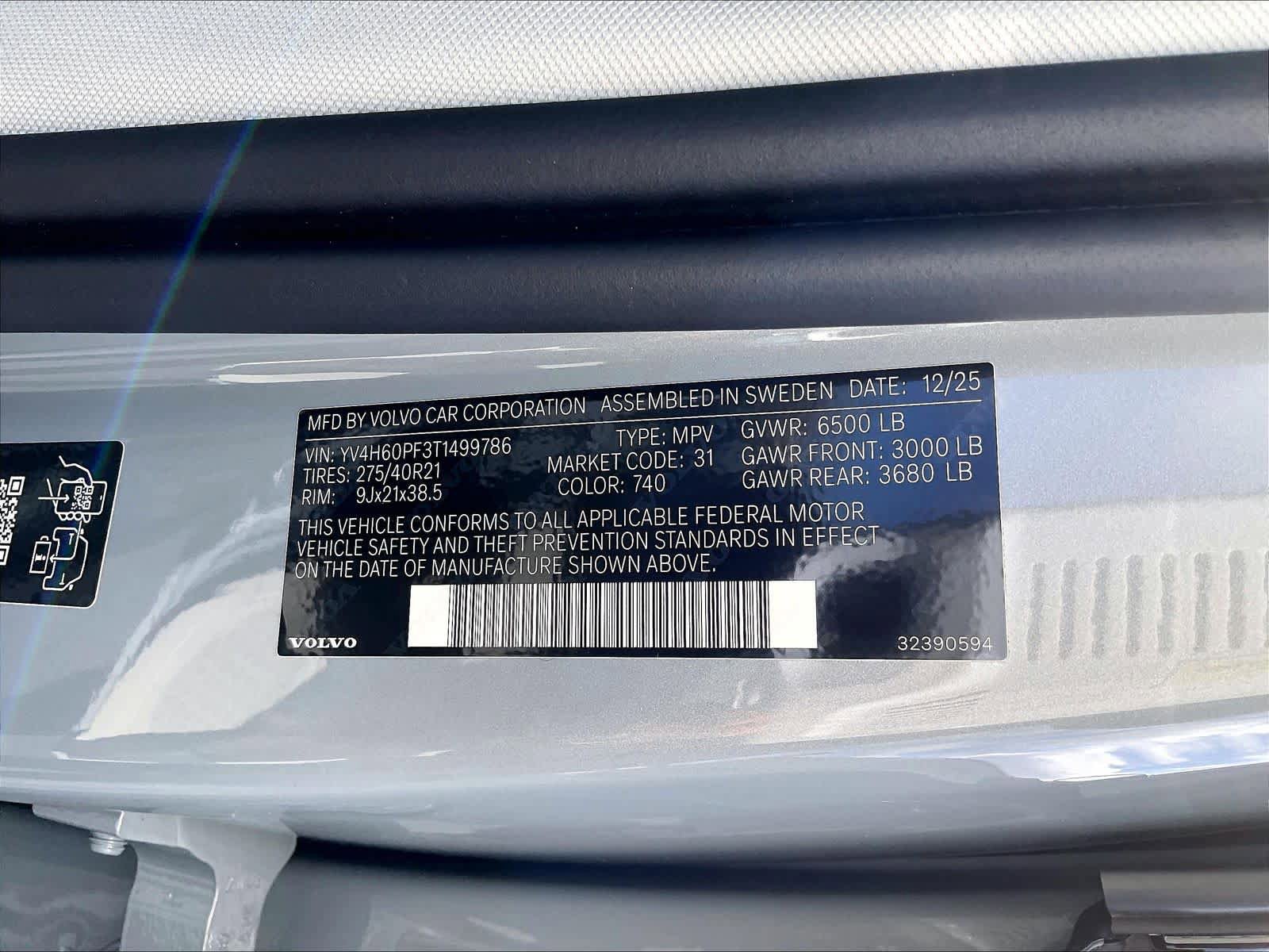 New 2026 Volvo XC90 T8 Ultra w/ Protection Package Premier AWD/4WD image 36